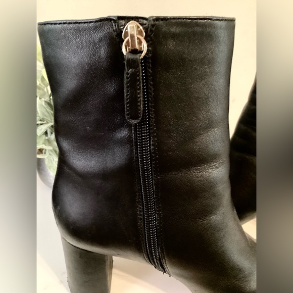 J. Crew Black Heeled Leather Upper & Leather Lined Ankle Boots - Picture 5 of 8